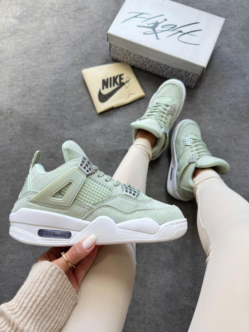 Tênis Feminino NK Jordan 4 Lançamento Pistache