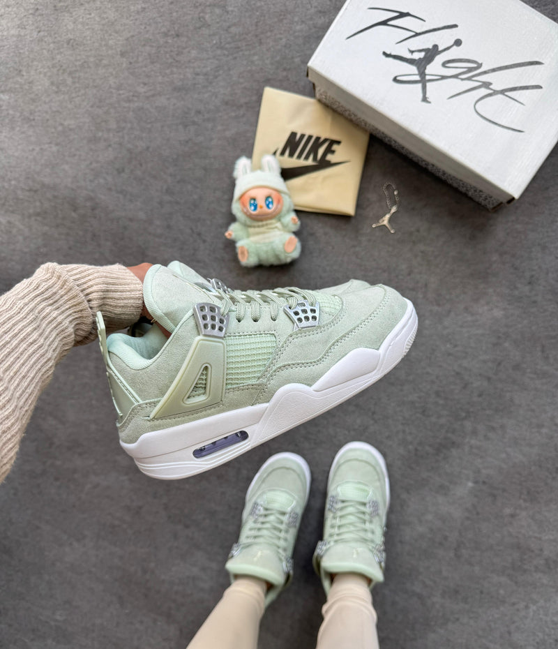 Tênis Feminino NK Jordan 4 Lançamento Pistache